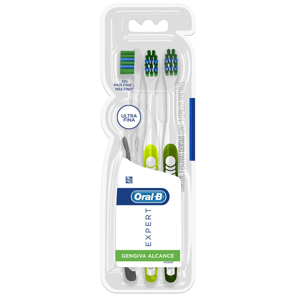 Escova Dental Oral-B Expert Gengiva Alcance 3 Unidades