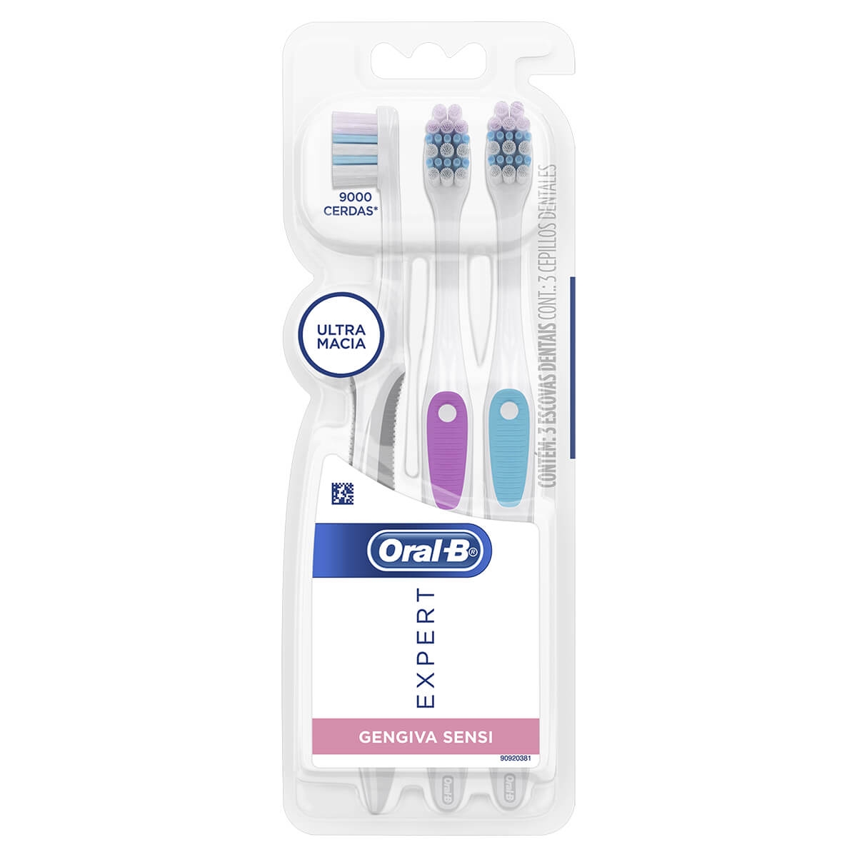 Escova Dental Oral-B Expert Gengiva Sensi 3 Unidades