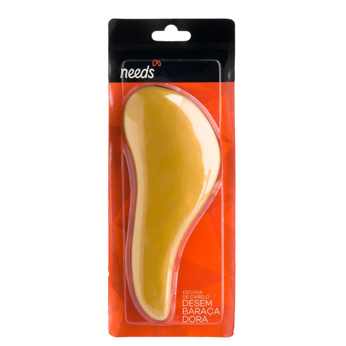 ESCOVA DE CABELO DESEMBARAÇADORA NEEDS DOURADA COM 1 UNIDADE