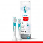 Refil para Escova de Dente Elétrica Philips Colgate SonicPro Infantil com 2 recargas