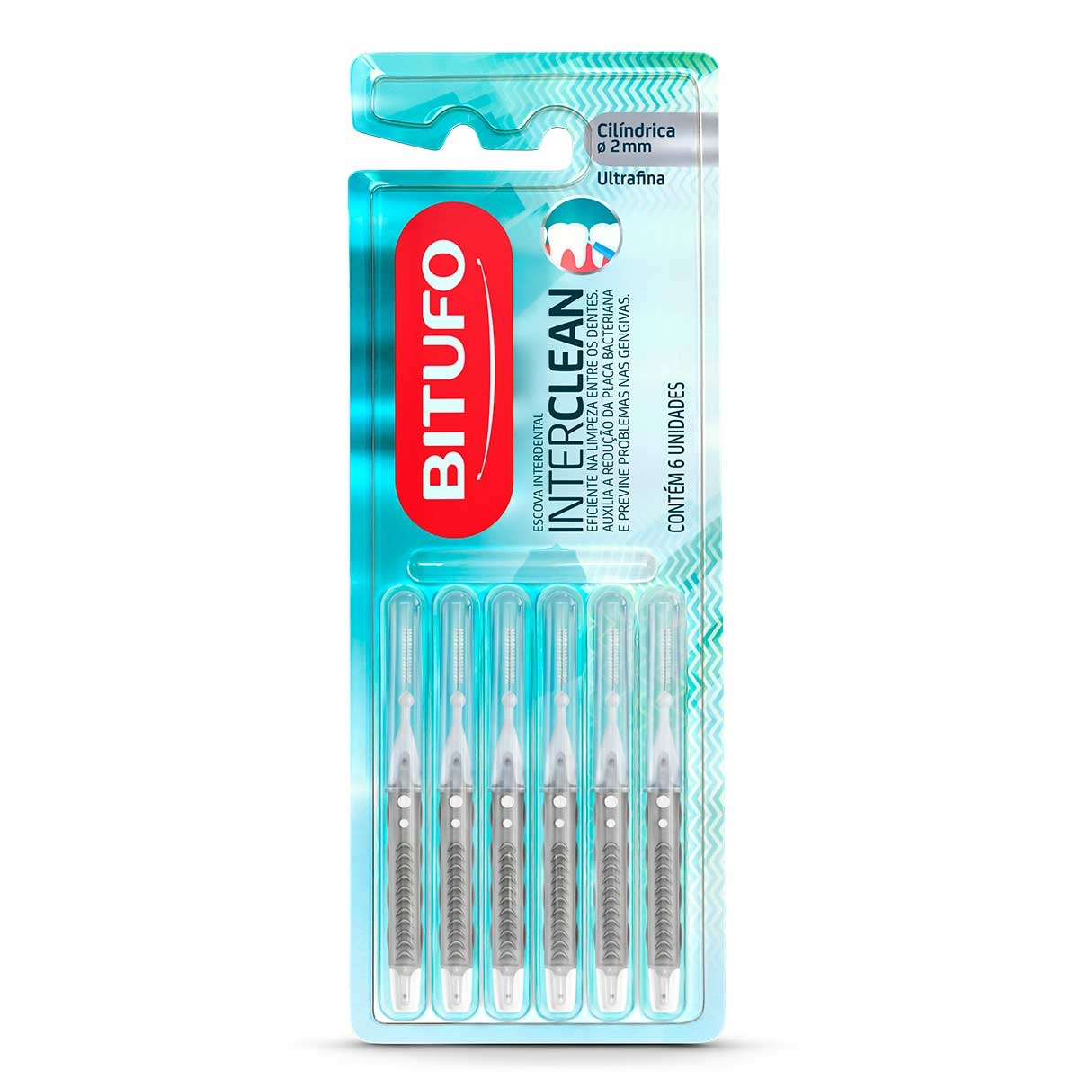 Escova Interdental Bitufo Interclean Ultrafina Cilíndrica 6 Unidades Menor preço em Escova Interdental Bitufo Interclean Ultrafina Cilíndrica 6 Unidades