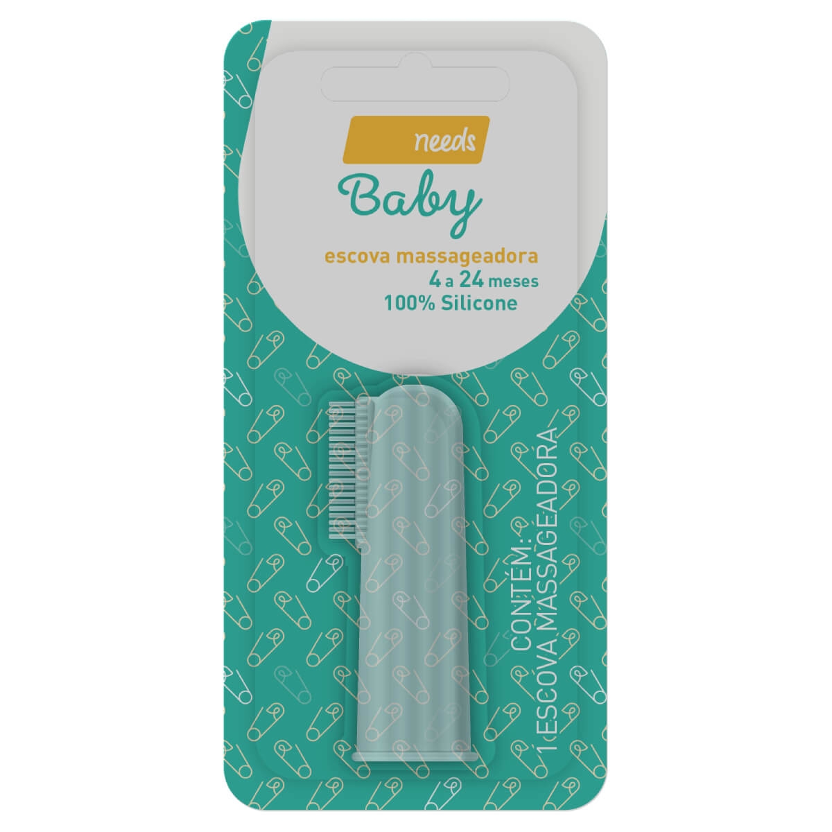 Escova de Dente Massageadora Needs Baby de 04 a 24 meses com 1 unidade