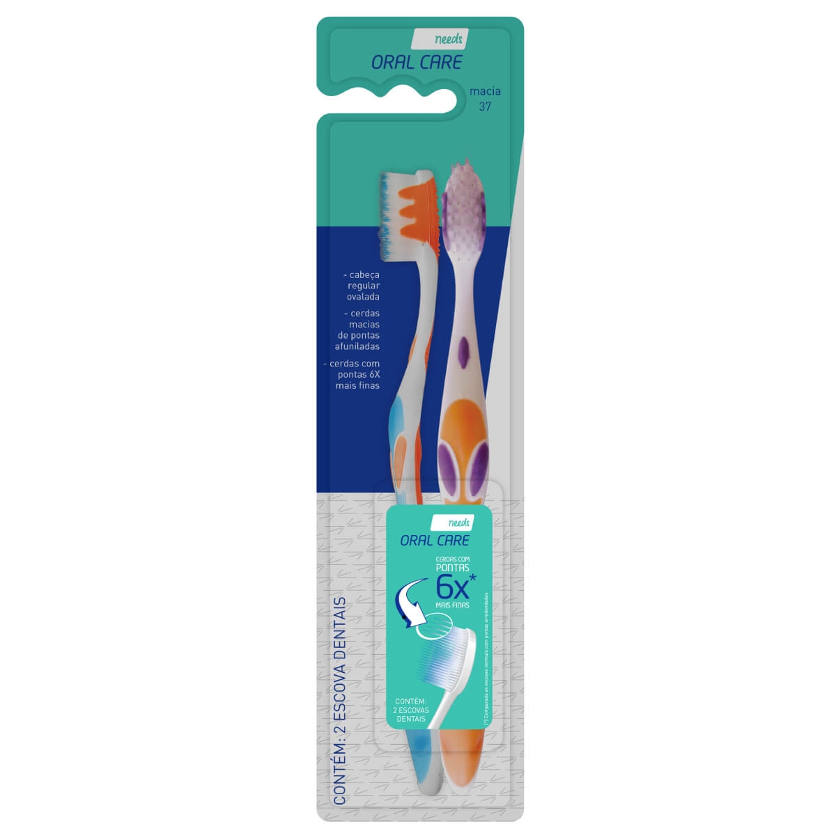 Escova Dental Needs Ultrafina 2 Unidades