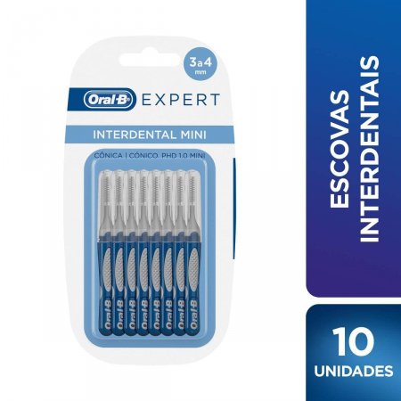Escova de Dente Interdental Oral-B Expert Mini 3 a 4mm com 10 unidades