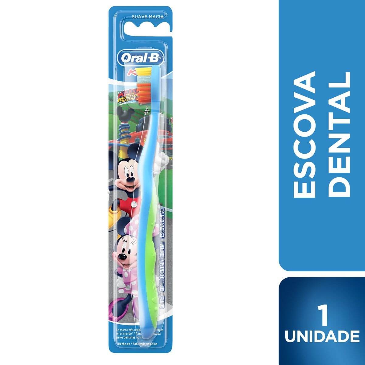 Escova Dental Infantil Oral B Mickey 1 Unidade