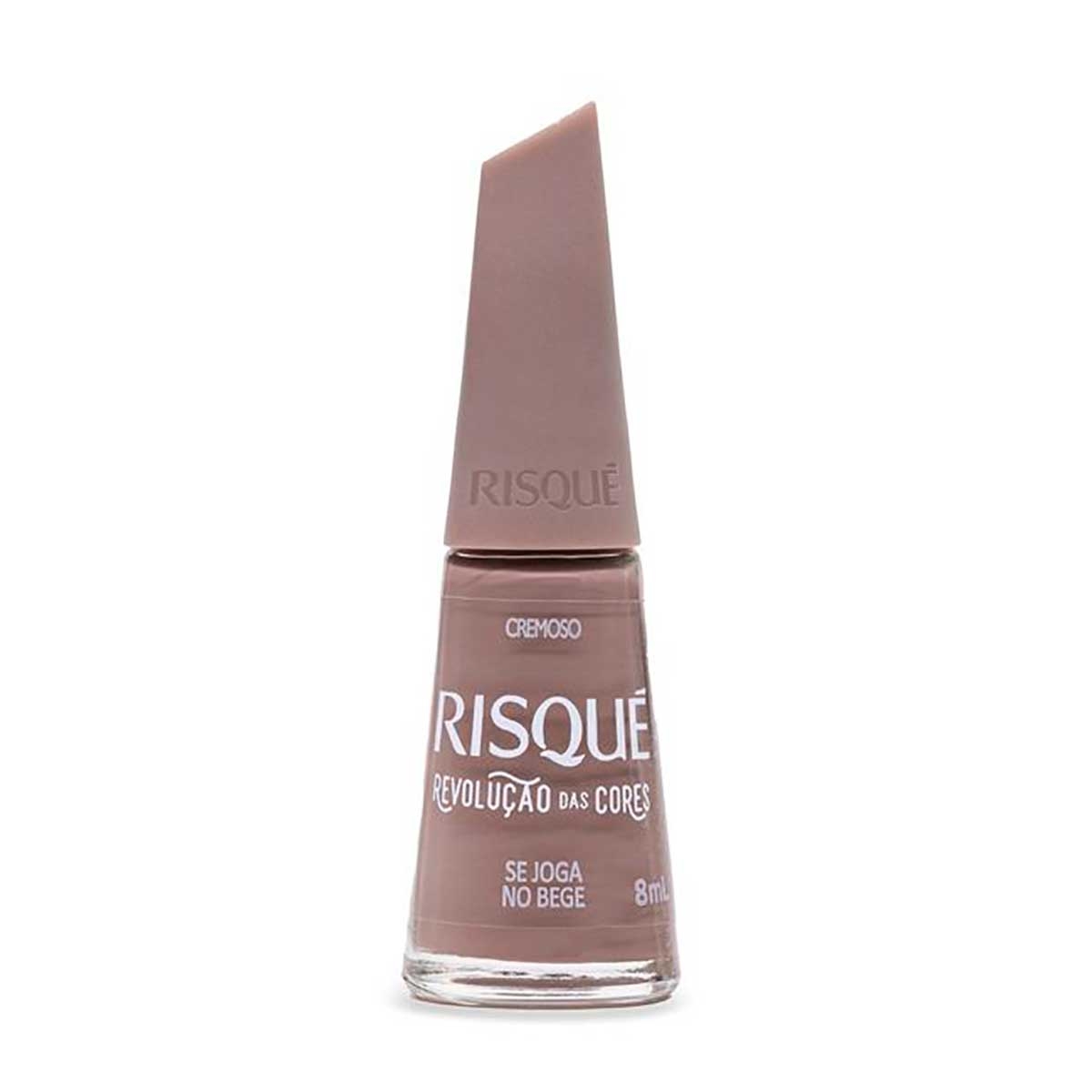 Esmalte Cremoso Risqué Revolução das Cores Se Joga no Bege com 8ml Menor preço em Esmalte Cremoso Risqué Revolução das Cores Se Joga no Bege com 8ml