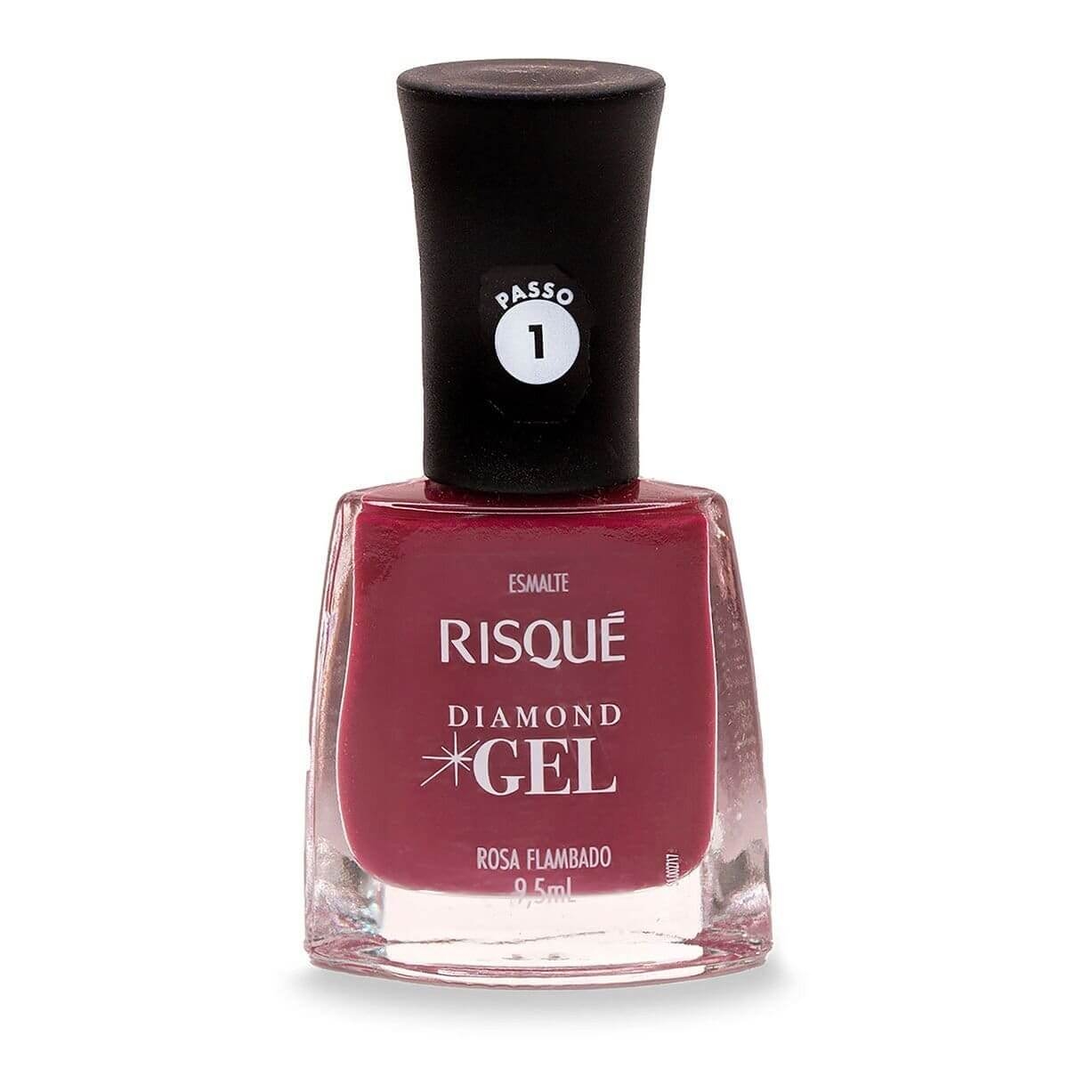 Esmalte Risqué Diamond Gel Rosa Flambado Hipoalergênico com 9,5ml Menor preço em Esmalte Risqué Diamond Gel Rosa Flambado Hipoalergênico com 9,5ml