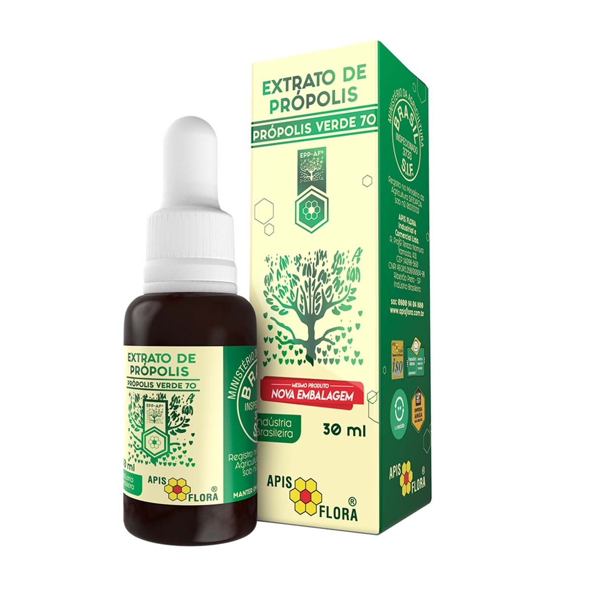 Extrato de Própolis Verde 70 Apis Flora Solução Gotas 30ml