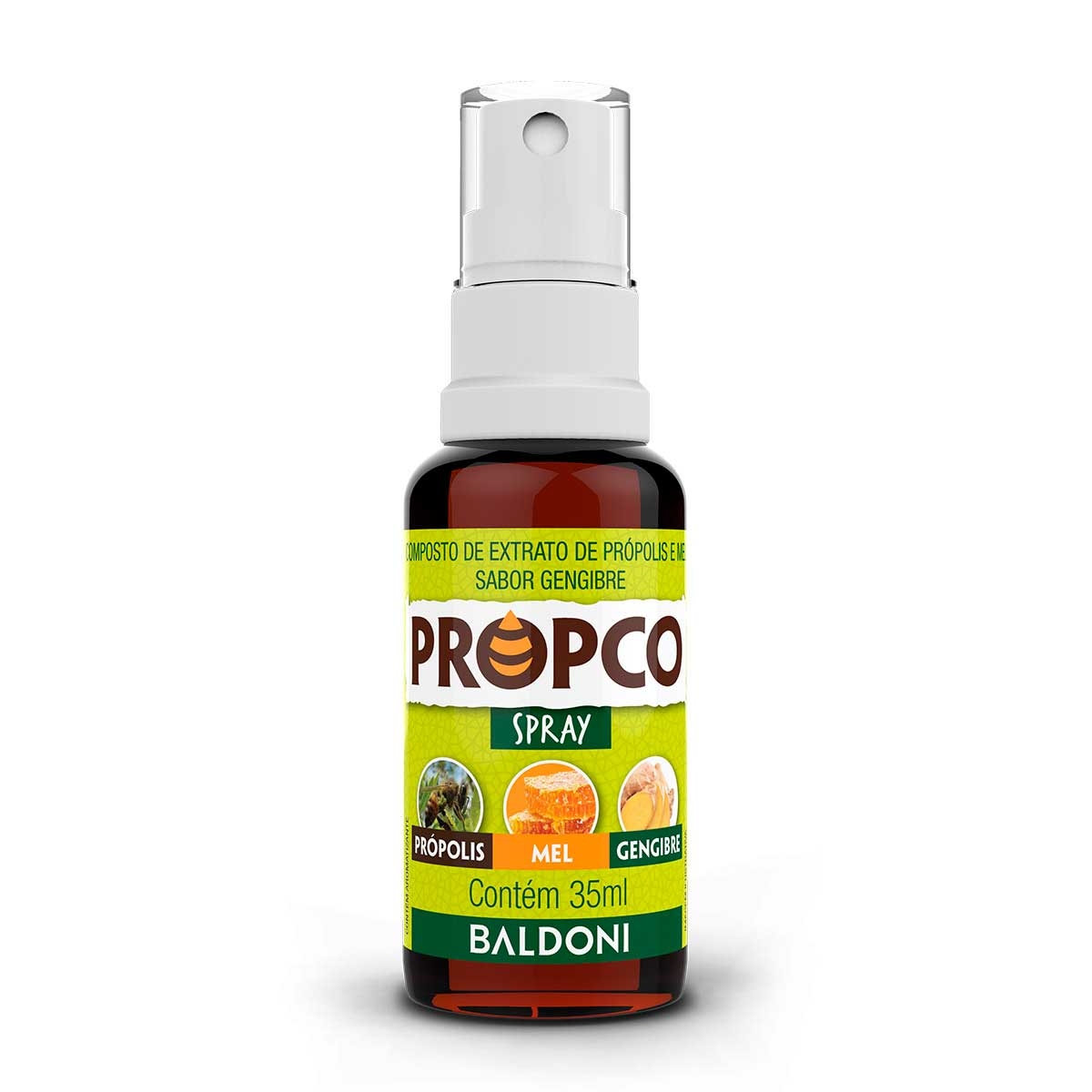 Spray para Garganta Composto de Extrato de Própolis e Mel Propco Sabor Gengibre 35ml Menor preço em Spray para Garganta Composto de Extrato de Própolis e Mel Propco Sabor Gengibre 35ml