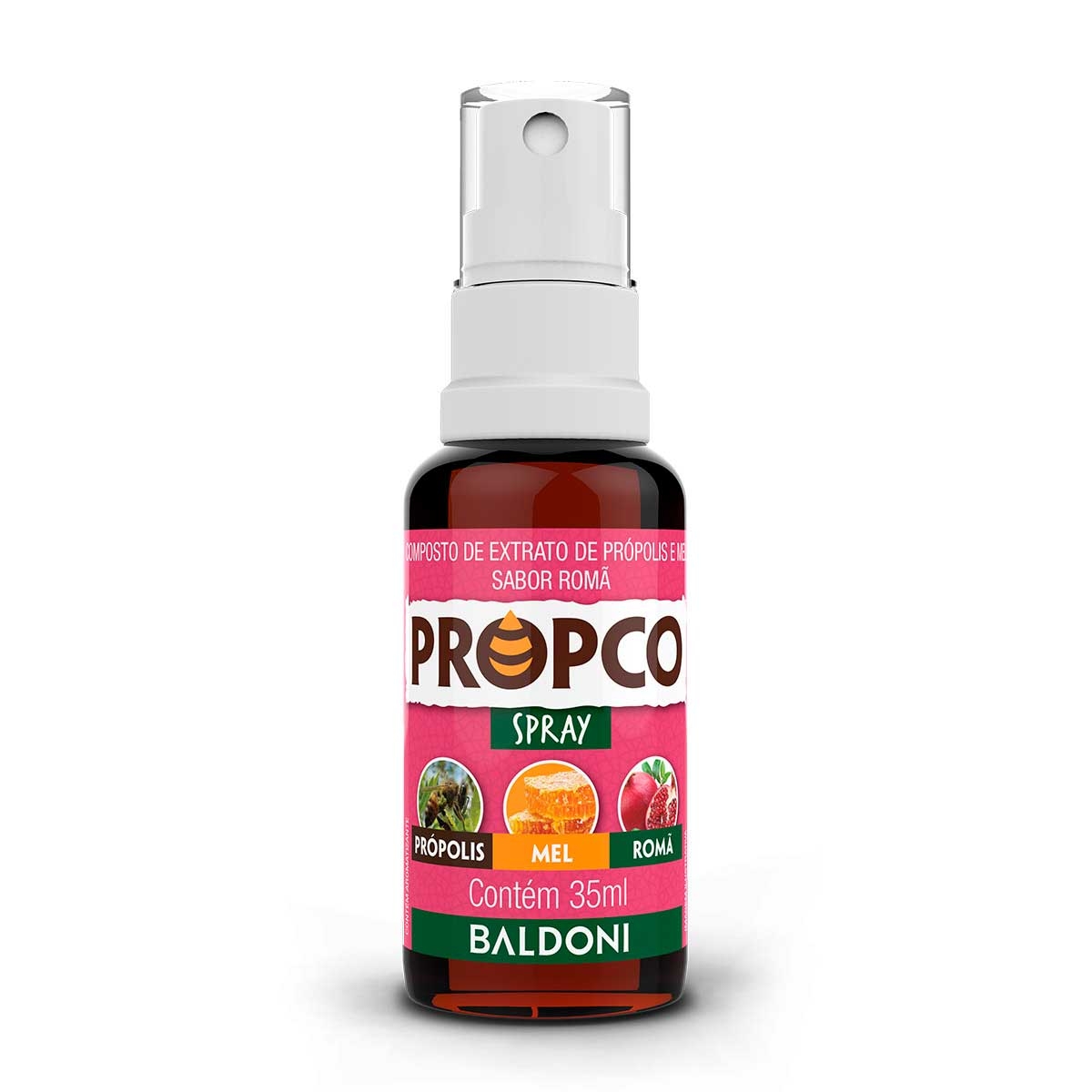Composto de Extrato de Própolis e Mel Propco Sabor Romã Spray com 35ml Menor preço em Composto de Extrato de Própolis e Mel Propco Sabor Romã Spray com 35ml