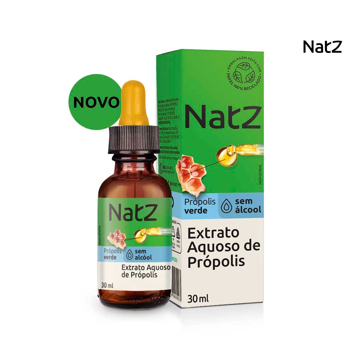 Extrato de Própolis Natz Verde Aquoso 30ml