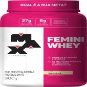Suplemento Alimentar Proteico Femini Whey Max Titanium Baunilha 900g