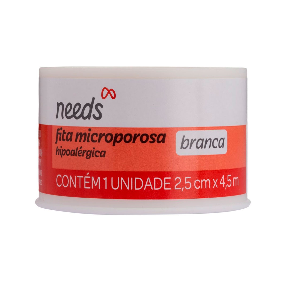 Fita Microporosa Needs Branca 2,5cm x 4,5m Menor preço em Fita Microporosa Needs Branca 2,5cm x 4,5m