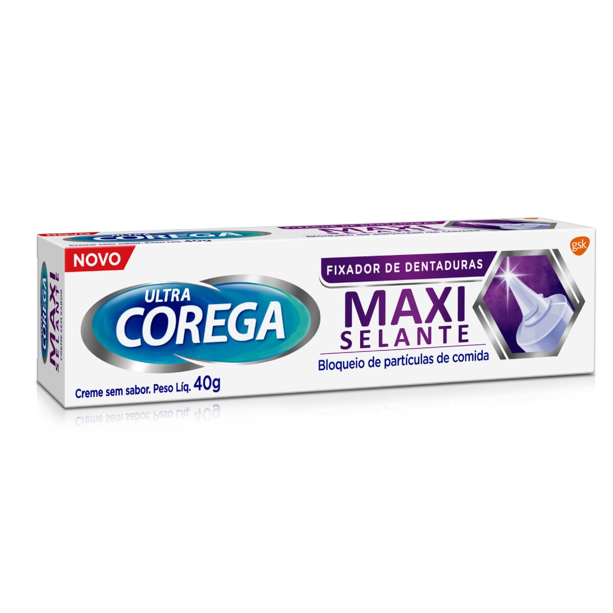 Fixador de Dentadura Ultra Corega Maxi Selante Sem Sabor com 40g Menor preço em Fixador de Dentadura Ultra Corega Maxi Selante Sem Sabor com 40g