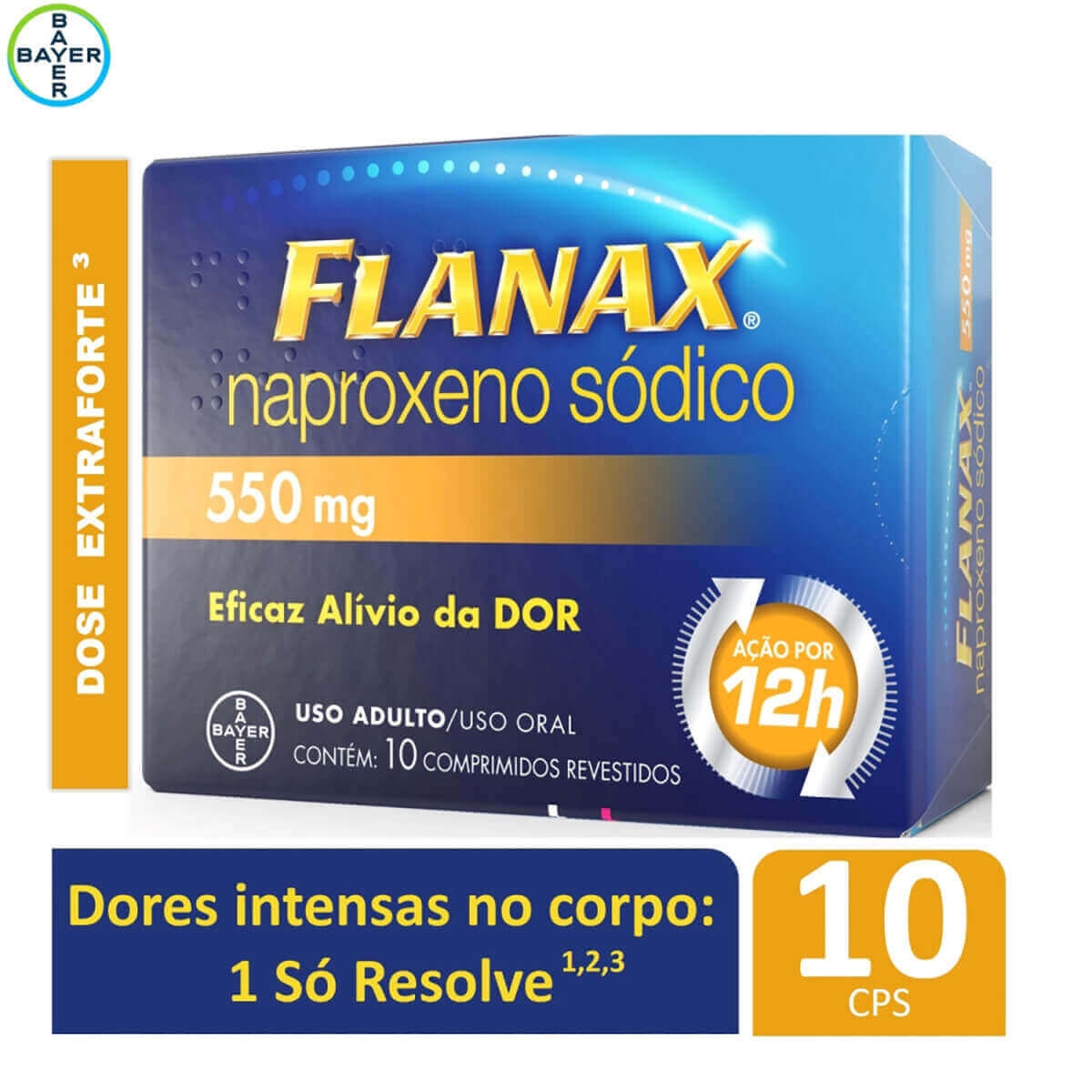 Flanax 550mg 10 comprimidos - Ver o preço e onde encontrar | Droga Raia