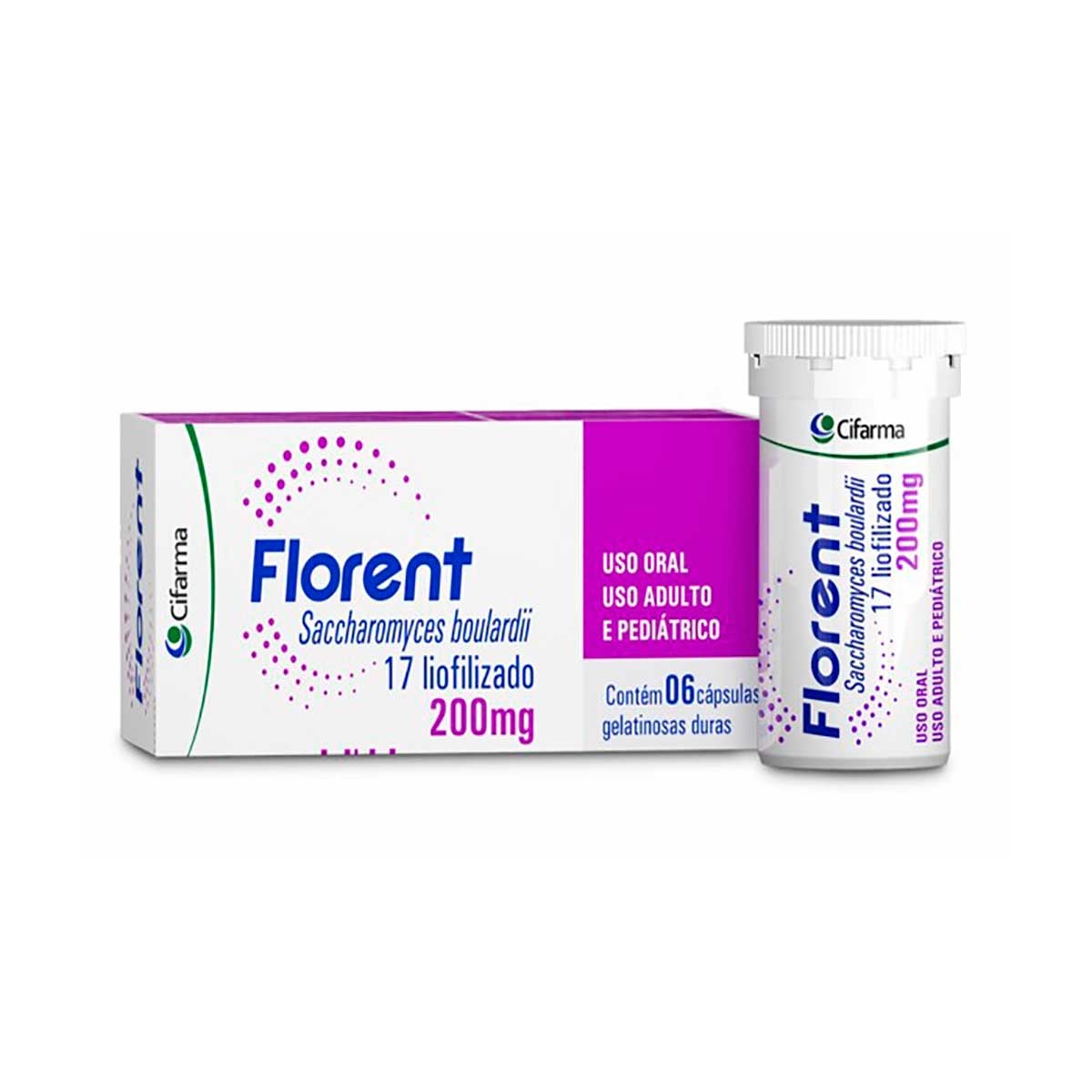 Probiótico Florent 200mg 6 cápsulas