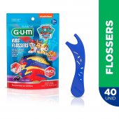 Flosser Infantil para Limpeza dos Dentes G.U.M Patrulha Canina com 40 unidades