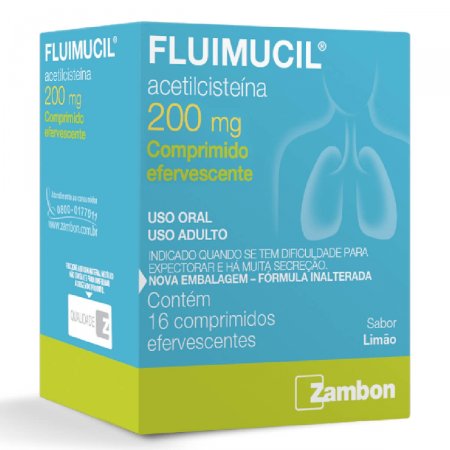 Fluimucil 200mg com 16 comprimidos