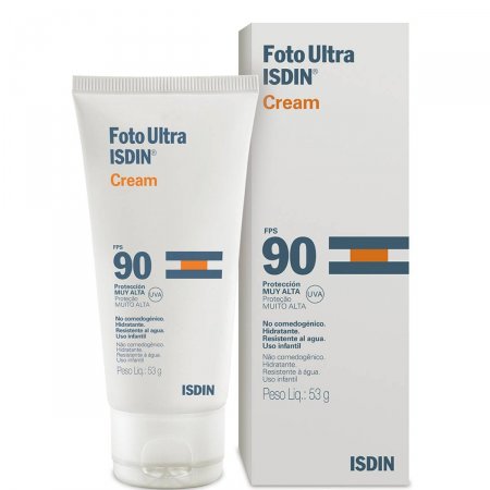 Protetor Solar Facial Foto Ultra Isdin Cream FPS 90 com 53g
