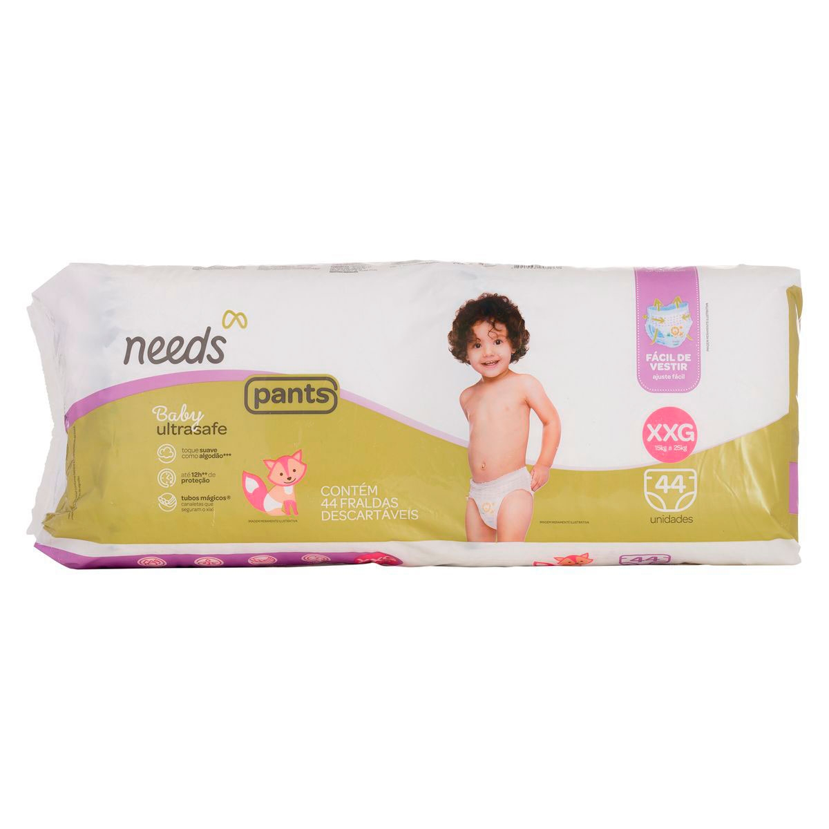 Fralda Needs Baby Ultrasafe Pants XXG - 44 Unidades Menor preço em Fralda Needs Baby Ultrasafe Pants XXG - 44 Unidades