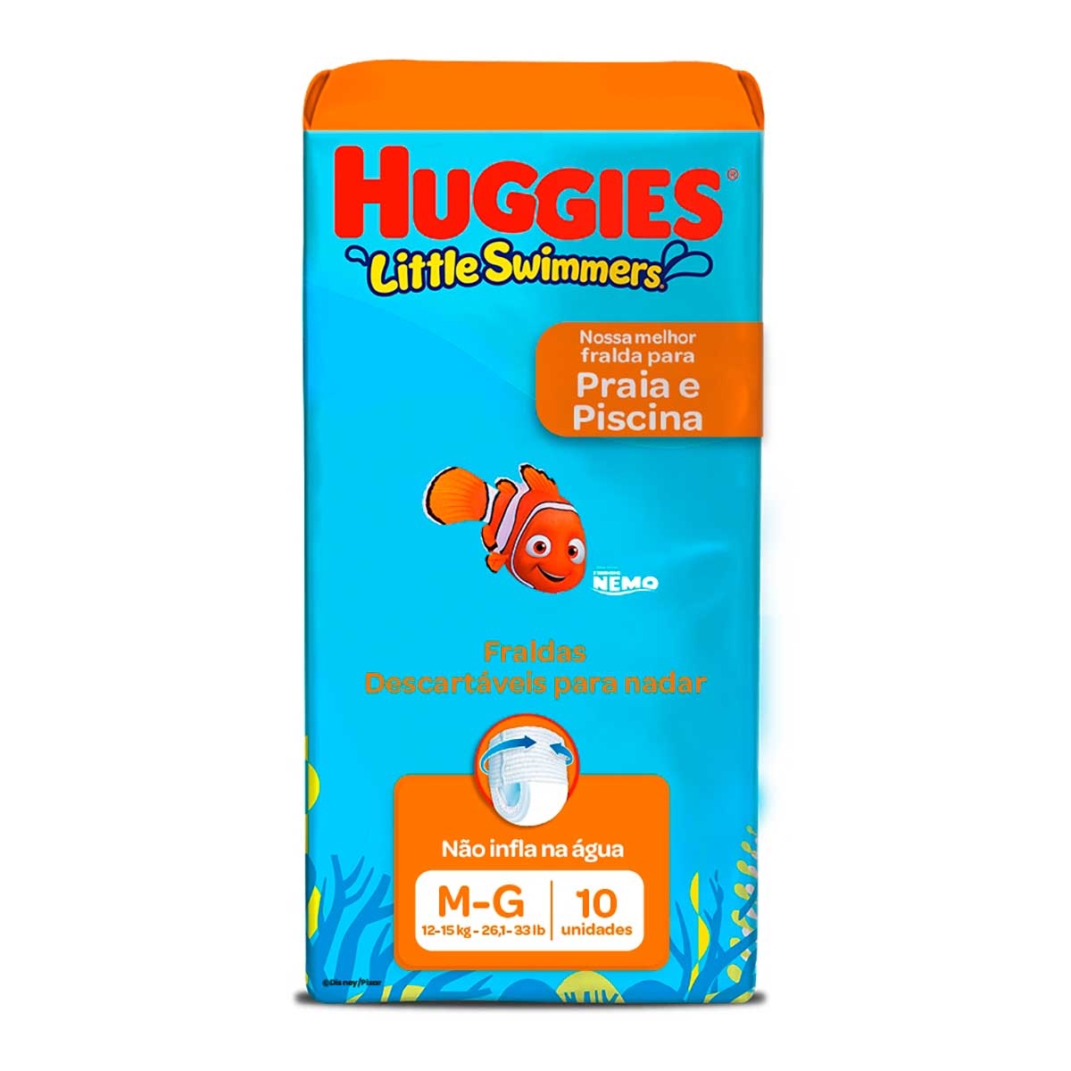 Fralda Huggies Praia e Piscina Little Swimmers M/G - 10 Unidades Menor preço em Fralda Huggies Praia e Piscina Little Swimmers M/G - 10 Unidades