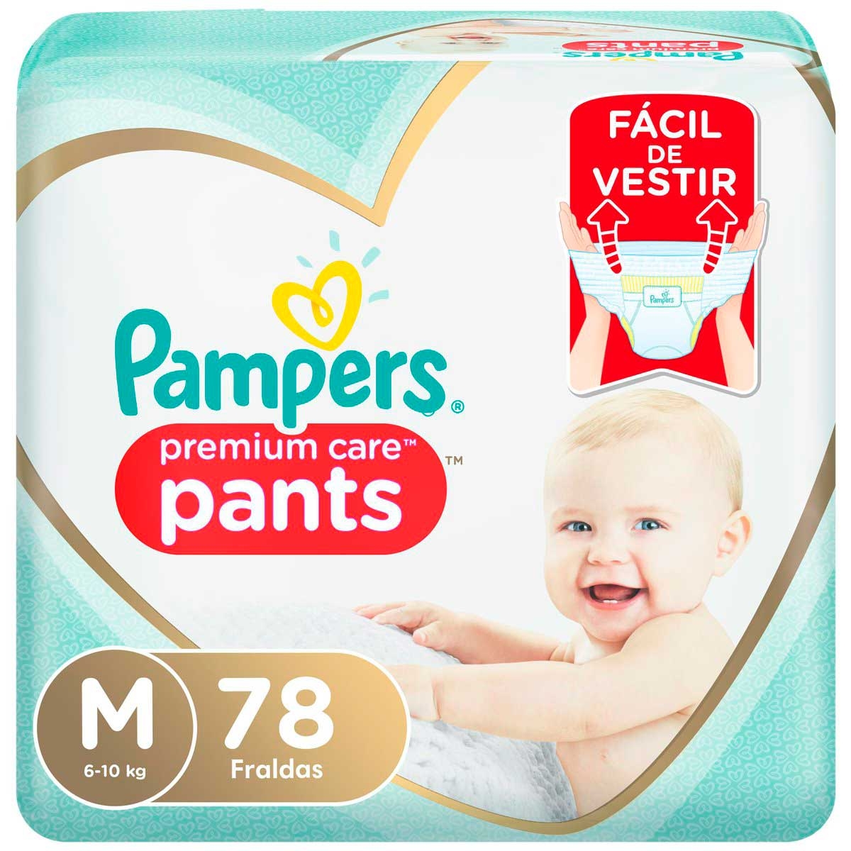 Fralda Pampers Premium Care Pants M - 78 Unidades Menor preço em Fralda Pampers Premium Care Pants M - 78 Unidades
