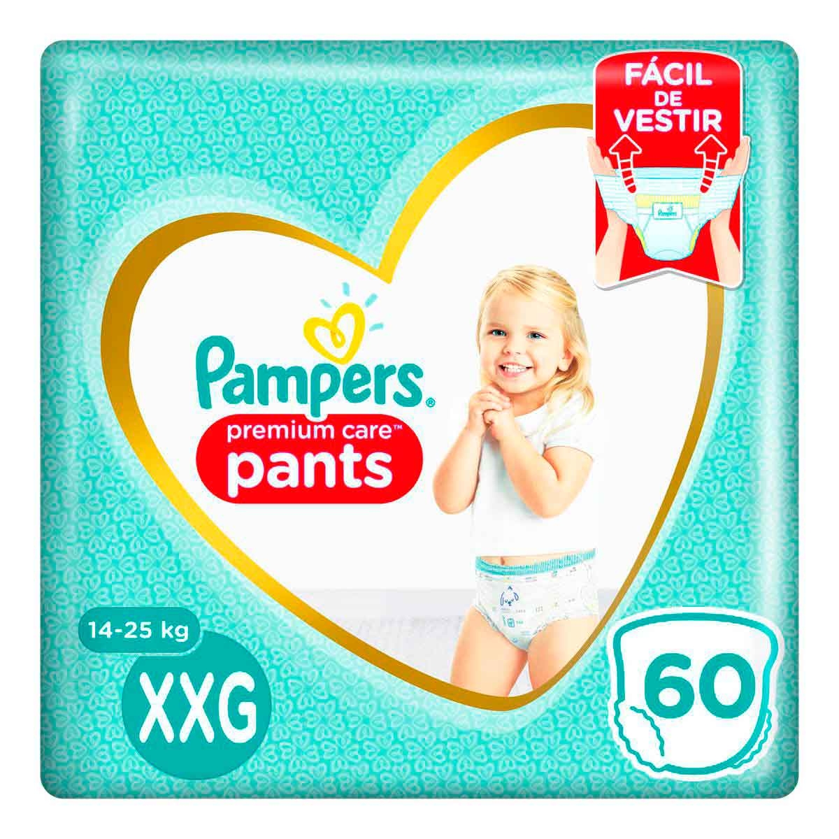Fralda Pampers Premium Care Pants XXG com 60 unidades 60 Tiras