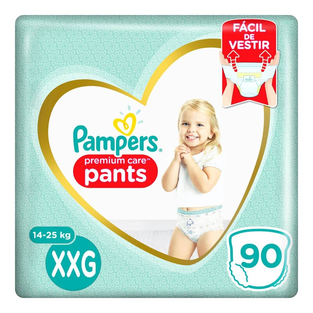 Fralda Pampers Premium Care Pants XXG com 90 Unidades 90 Unidades