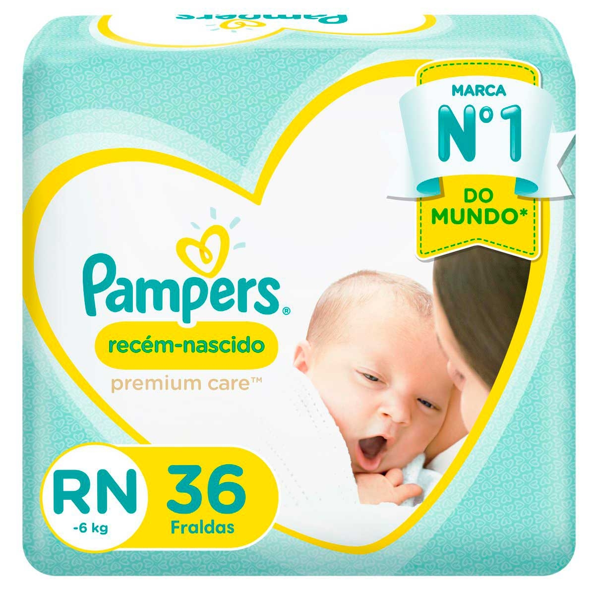 Fralda Pampers Premium Care RN - 36 Unidades