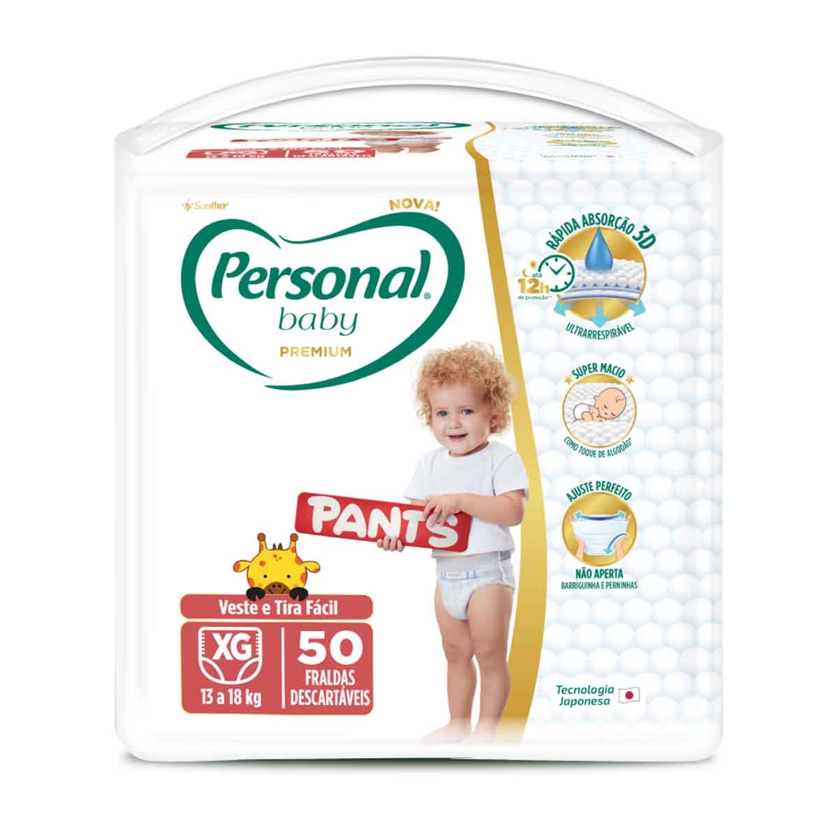 Fralda Personal Baby Premium Pants XG - 50 Unidades 50 Unidades