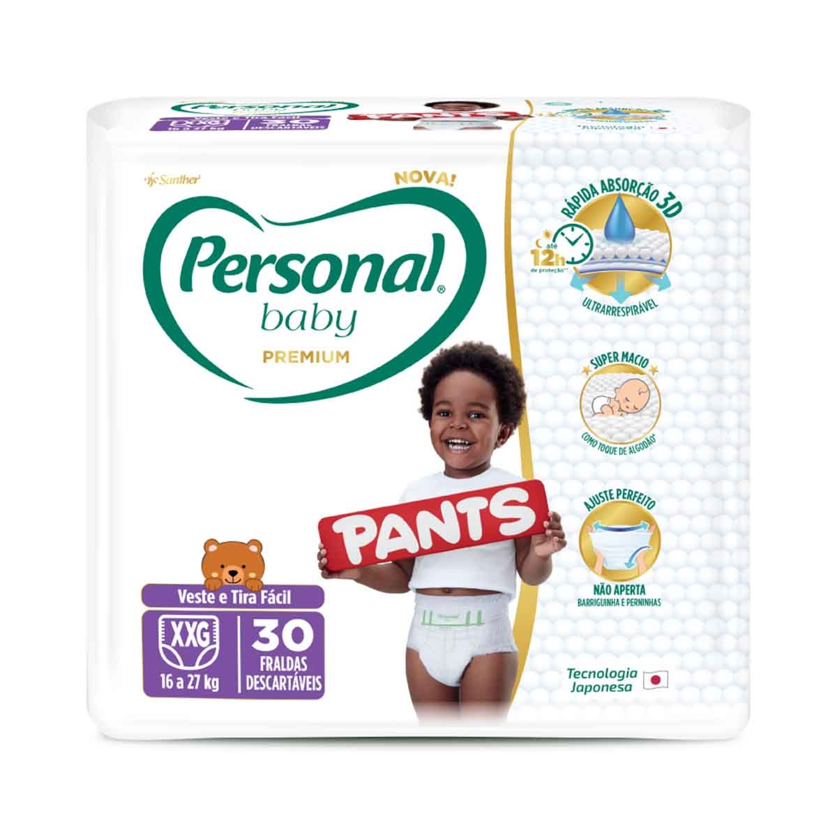 Fralda Personal Baby Premium Pants XXG - 30 Unidades 30 Unidades