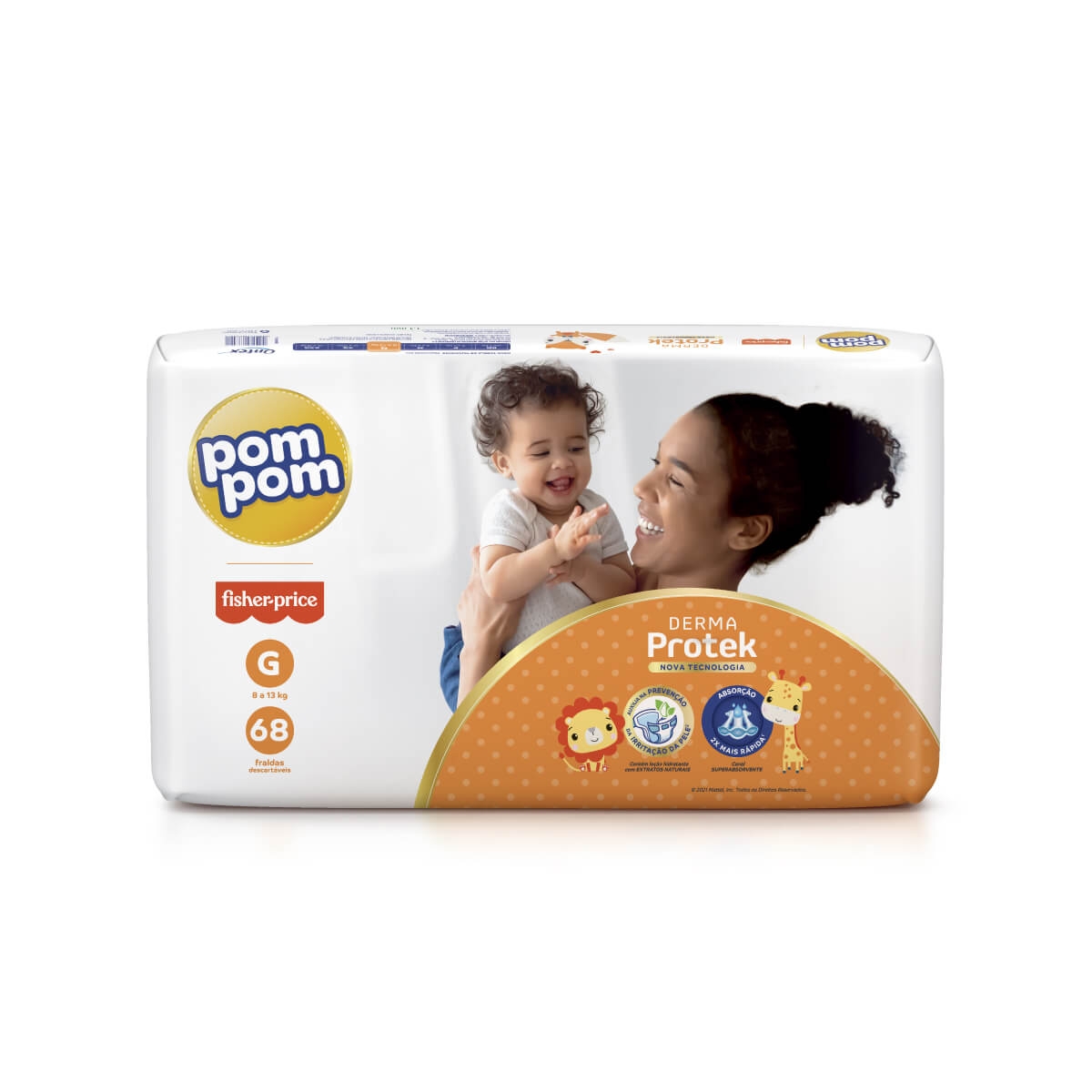 Fralda Pom Pom Derma Protek G - 68 unidades é ruim? Fralda Pom Pom Derma Protek G - 68 unidades é boa?