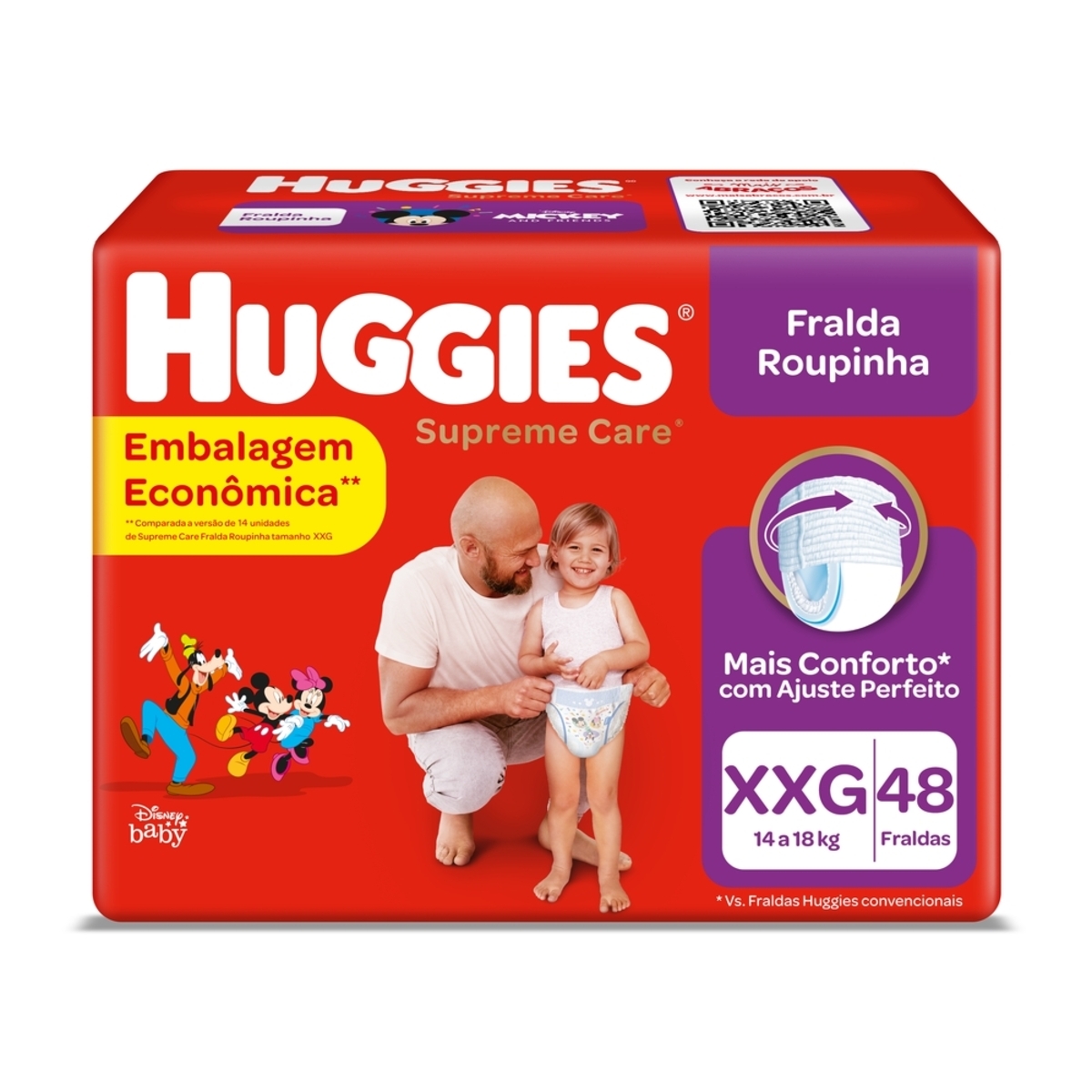 Fralda Roupinha Huggies Supreme Care Tamanho XXG com 48 unidades Menor preço em Fralda Roupinha Huggies Supreme Care Tamanho XXG com 48 unidades