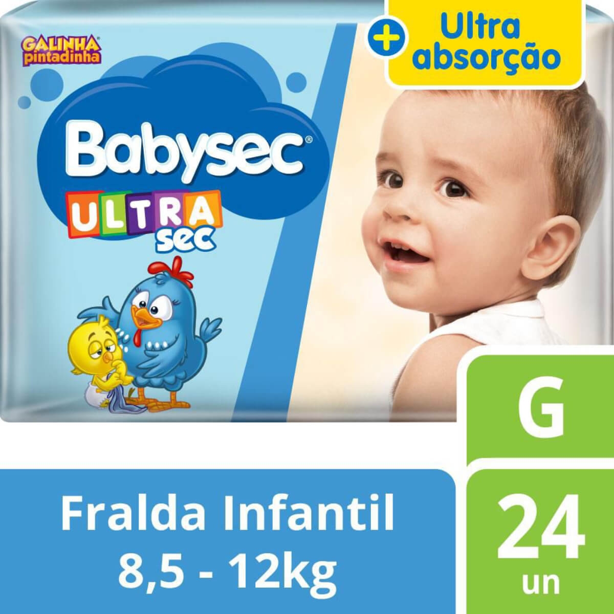 Fralda Babysec UltraSec Galinha Pintadinha G com 24 unidades é ruim? Fralda Babysec UltraSec Galinha Pintadinha G com 24 unidades é boa?