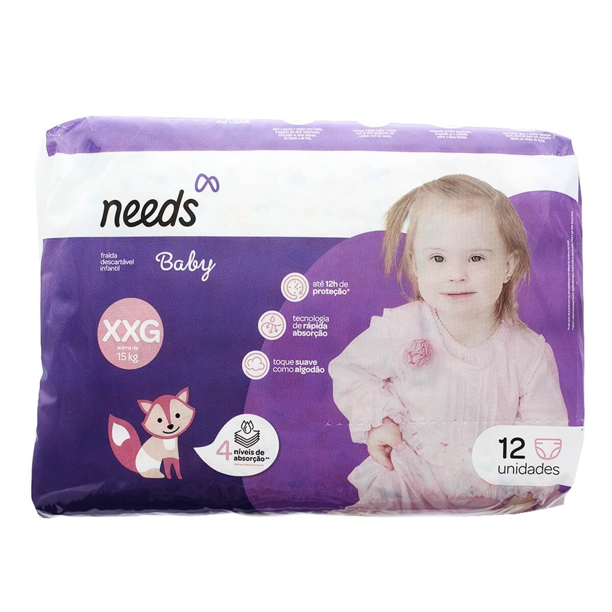 Fralda Descartável Needs Baby XXG com 12 Unidades é ruim? Fralda Descartável Needs Baby XXG com 12 Unidades é boa?