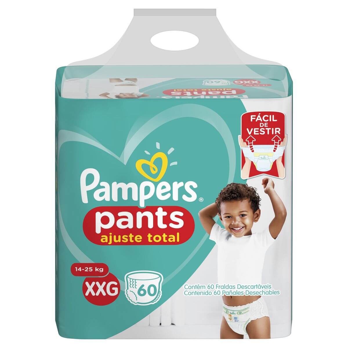 Fralda Pampers Pants Ajuste Total Tamanho XXG com 60 unidades Menor preço em Fralda Pampers Pants Ajuste Total Tamanho XXG com 60 unidades