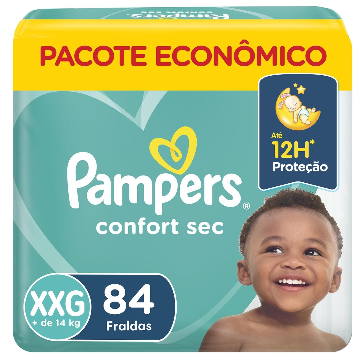 Fralda Pampers Confort Sec XXG 84 unidades
