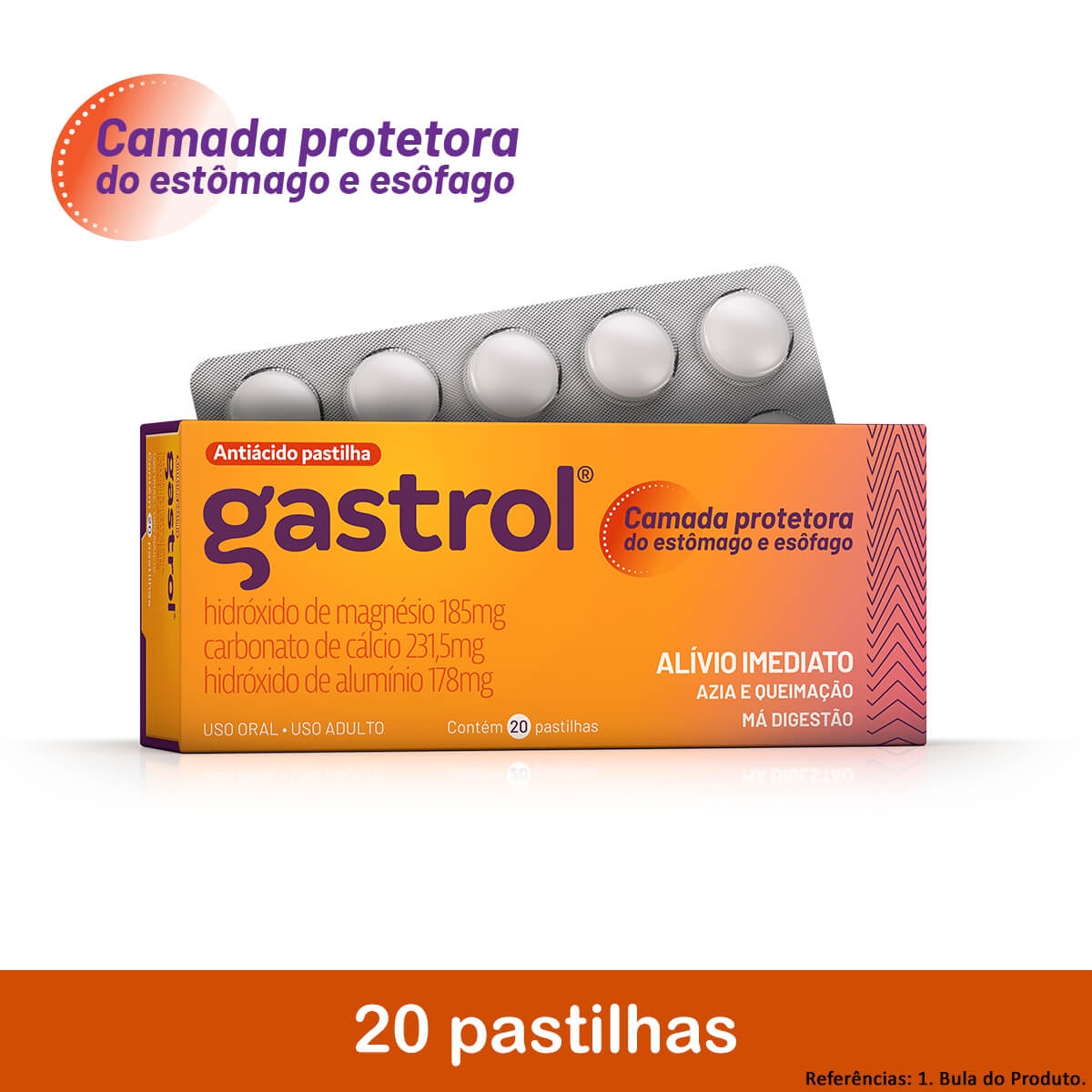 Gastrol 20 pastilhas mastigáveis - Qual o preço e para que serve ...