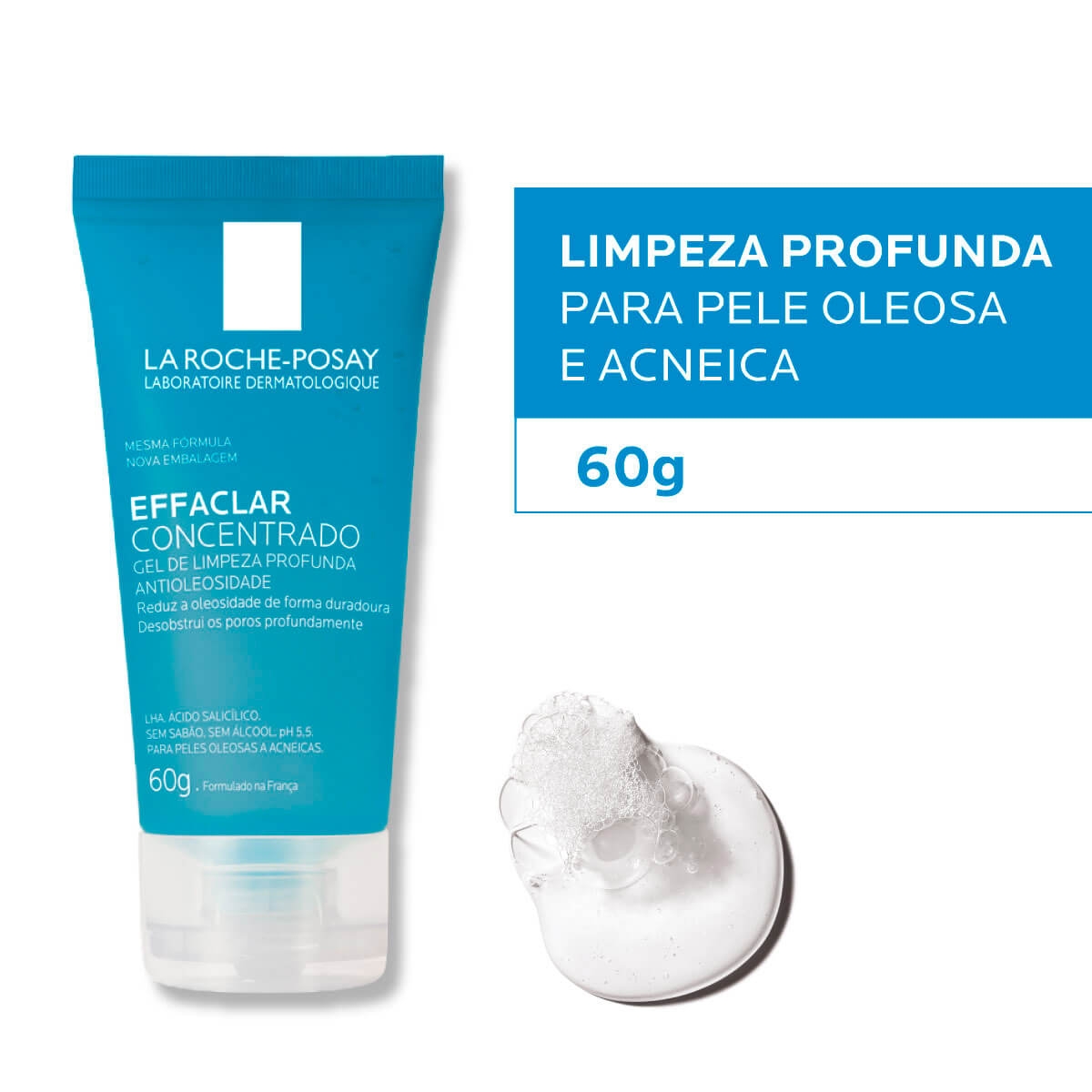 Gel de Limpeza Facial Concentrado La Roche-Posay Effaclar para Pele Oleosa com 60g é boa?