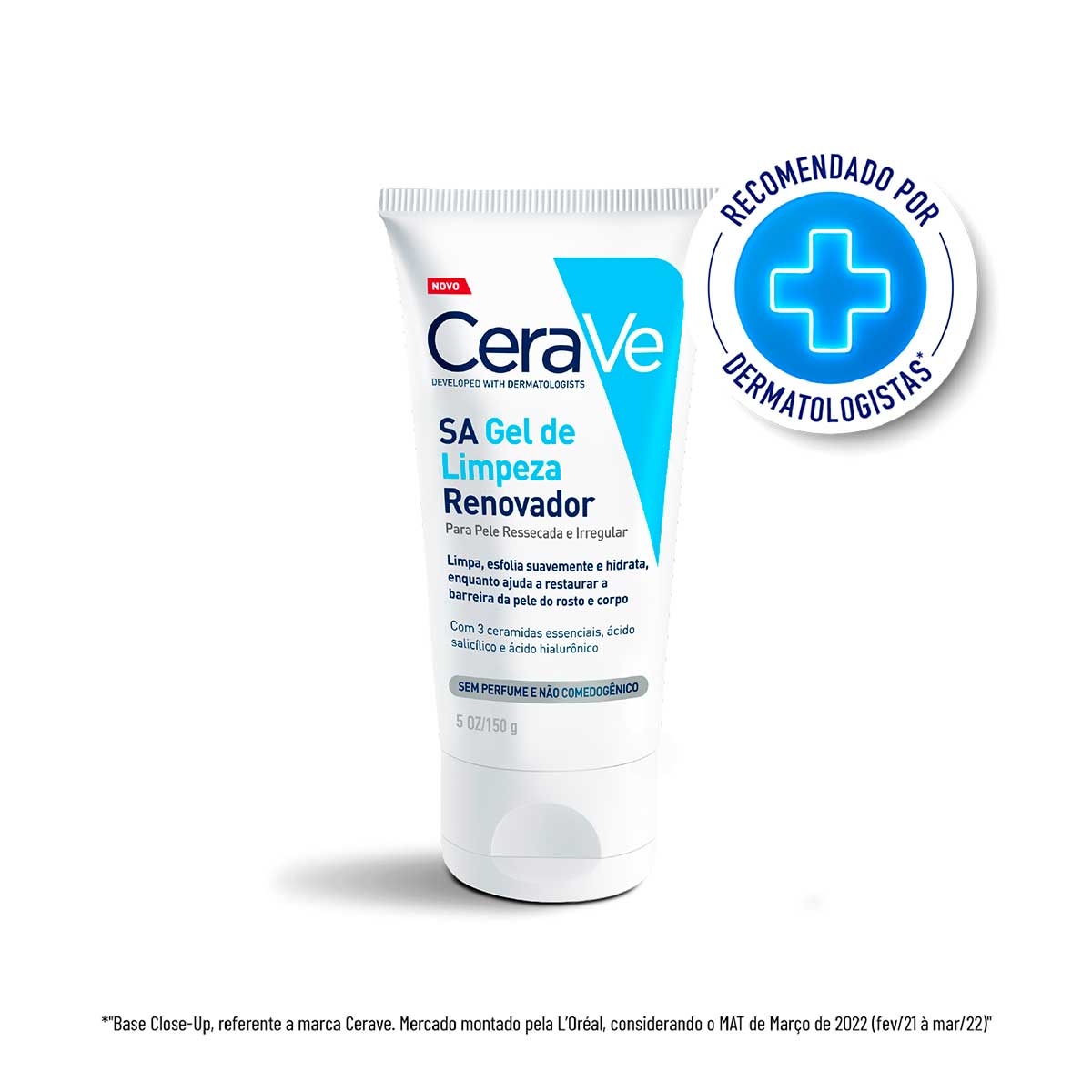 Gel de Limpeza SA Renovador Cerave Pele Ressecada Sem Perfume 150g Menor preço em Gel de Limpeza SA Renovador Cerave Pele Ressecada Sem Perfume 150g