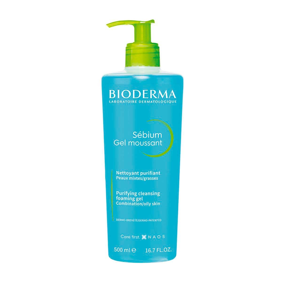 Gel de Limpeza Bioderma Sébium Gel Moussant 500ml Menor preço em Gel de Limpeza Bioderma Sébium Gel Moussant 500ml