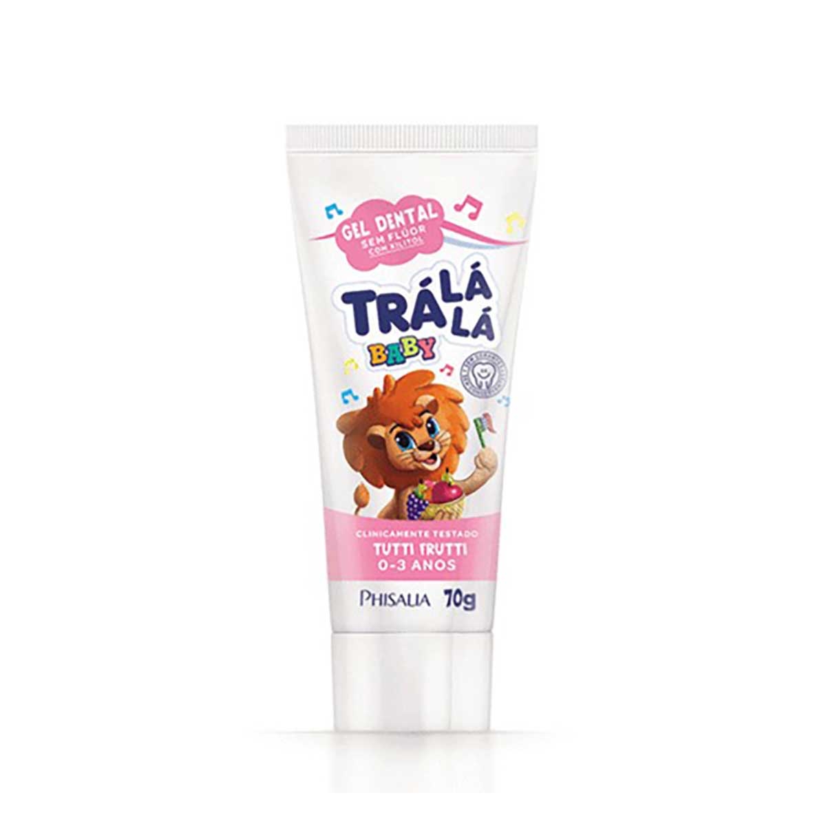 Gel Dental Infantil Trá Lá Lá Baby Tutti-Frutti com 70g Menor preço em Gel Dental Infantil Trá Lá Lá Baby Tutti-Frutti com 70g