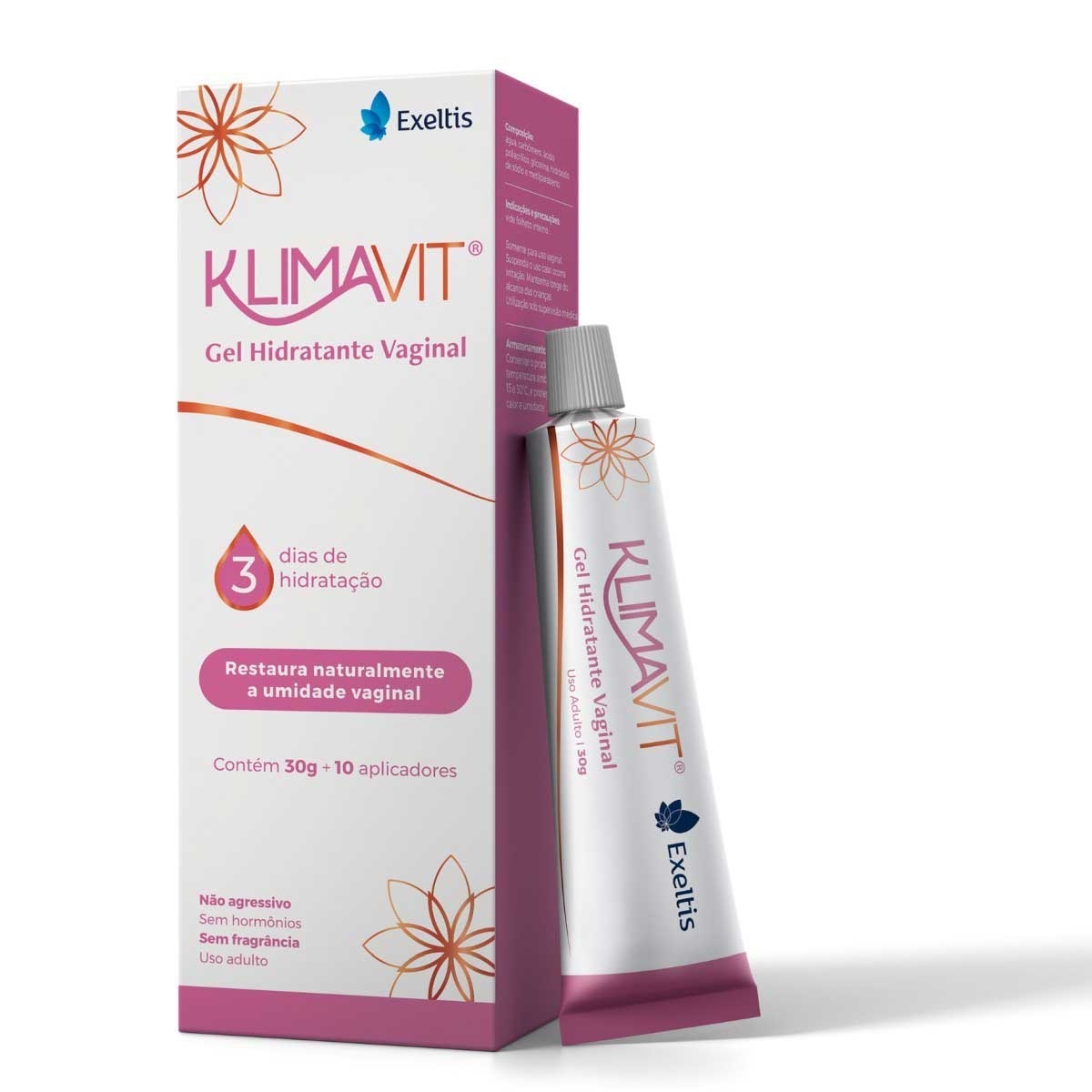 Gel Hidratante Vaginal Klimavit com 30g + 10 Aplicadores 30g