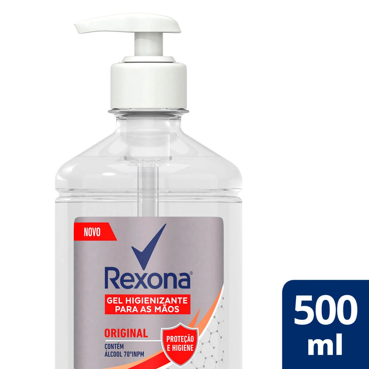 Gel Higienizante para Mãos Rexona Original com 500ml Menor preço em Gel Higienizante para Mãos Rexona Original com 500ml