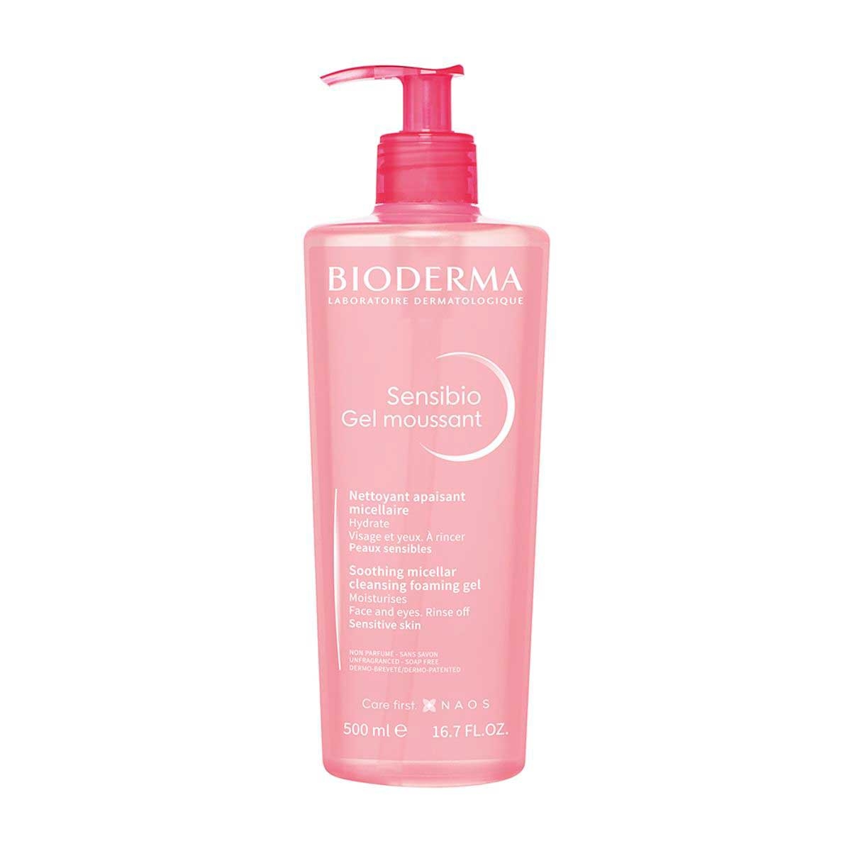 Gel de Limpeza Micelar Bioderma Sensibio Gel Moussant com 500ml Menor preço em Gel de Limpeza Micelar Bioderma Sensibio Gel Moussant com 500ml