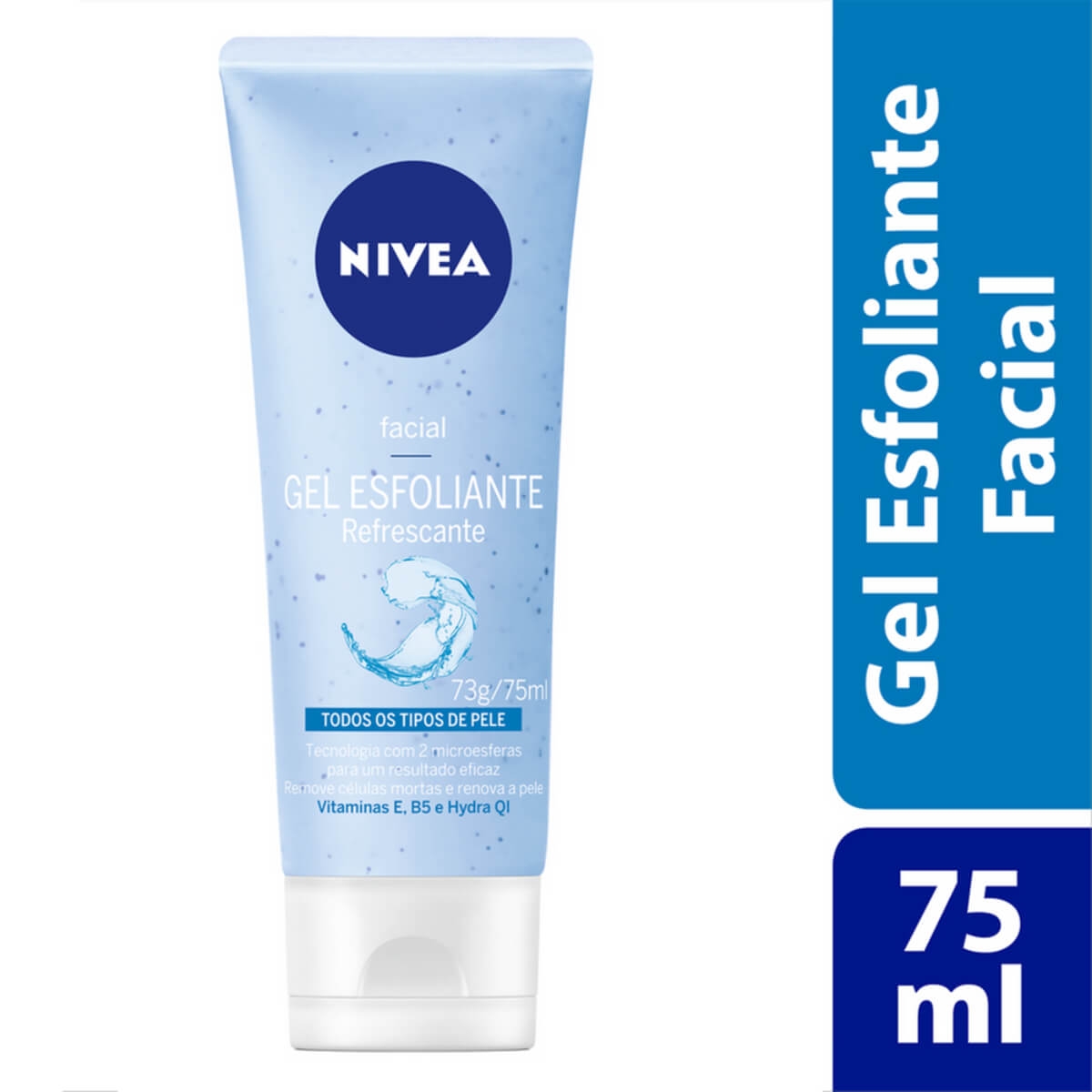 Gel Esfoliante Facial Nivea Refrescante 75ml | Droga Raia