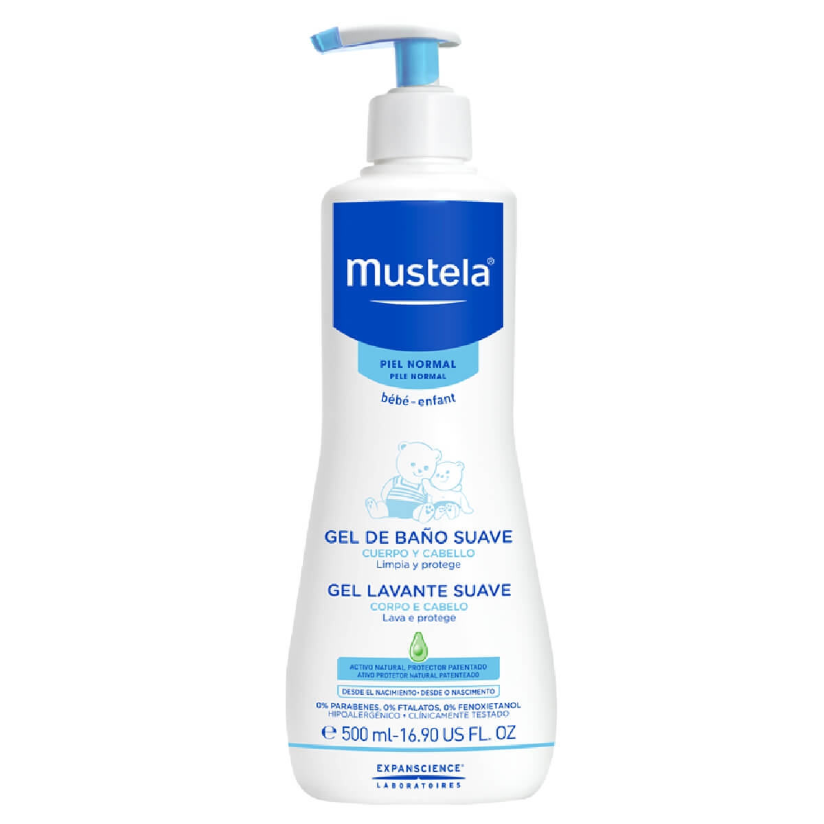 Gel Lavante Suave Mustela Bebê 500ml | Droga Raia