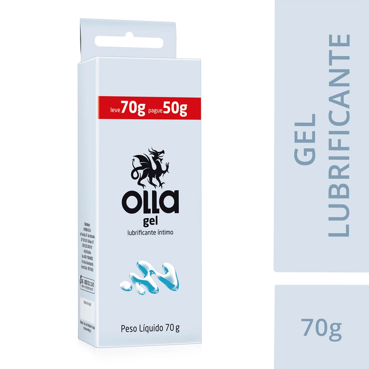 Gel Lubrificante Íntimo Olla com 70g Menor preço em Gel Lubrificante Íntimo Olla com 70g