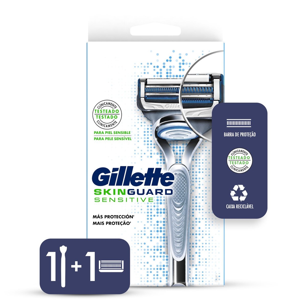 Gillette Skinguard Sensitive Barbeador com 1 unidade 1 Unidade