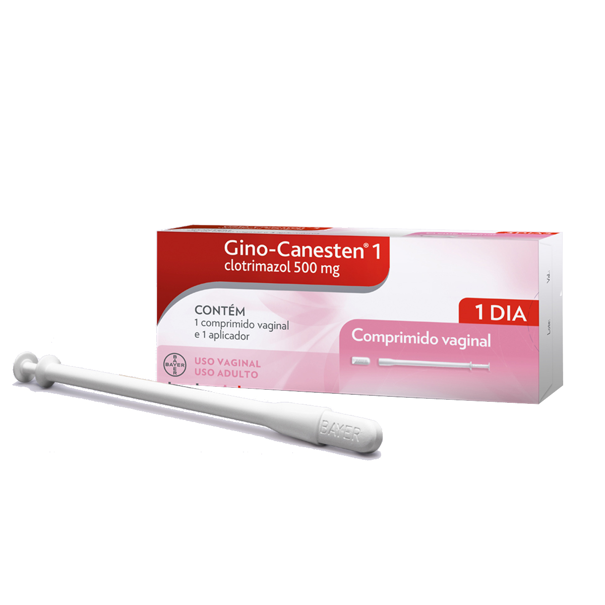 Gino-Canesten 1 com 1 Comprimido Vaginal + 1 Aplicador | Droga Raia
